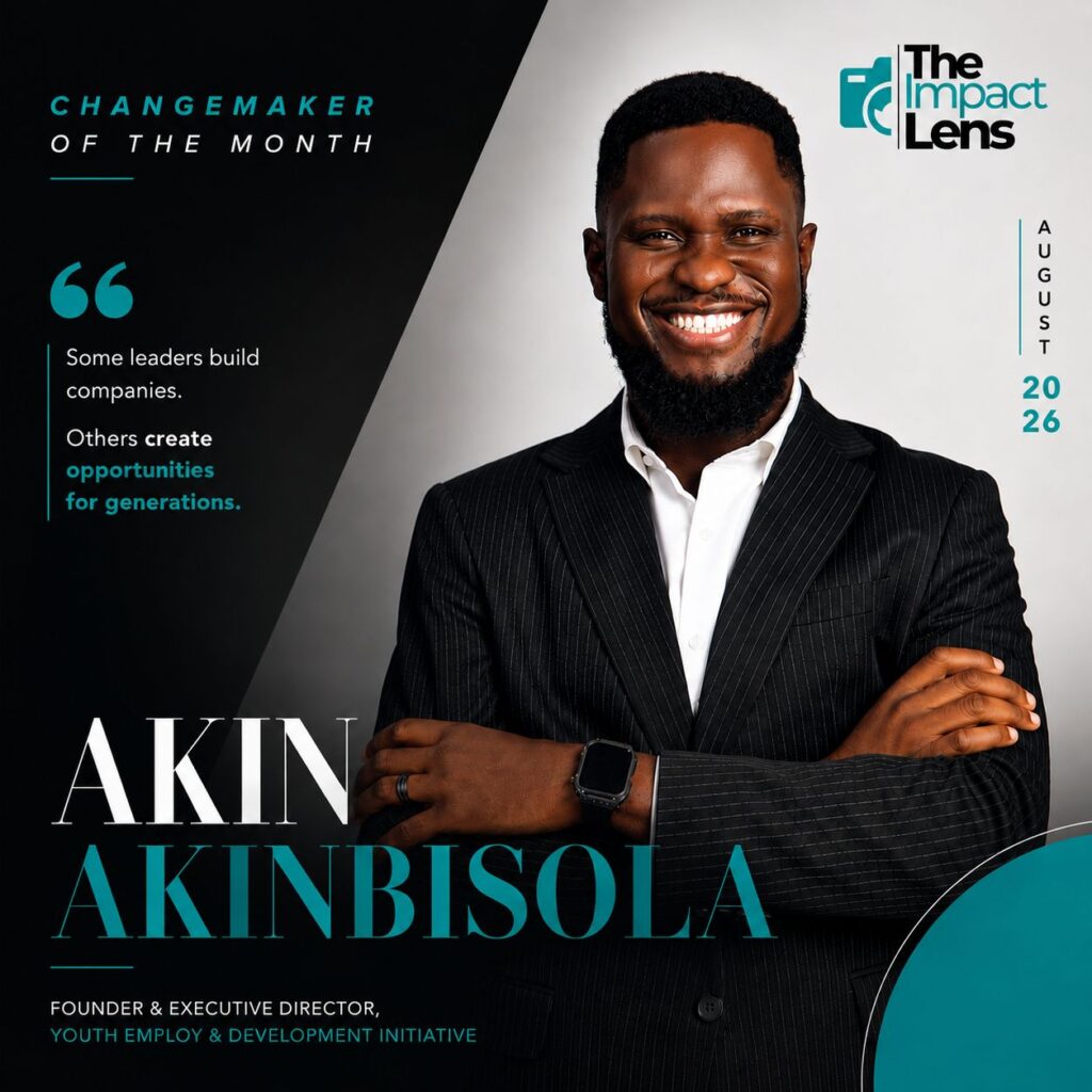Changemaker of the Month of August: Akin Akinbisola Akin Akinbisola