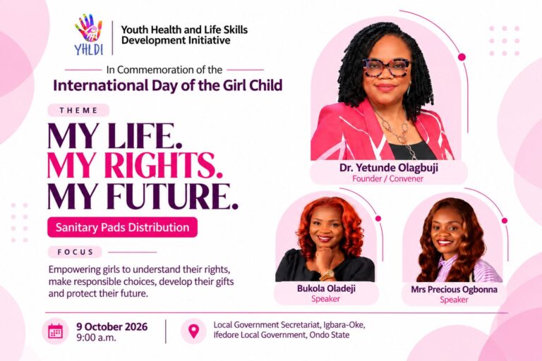 YHLDI to Mark International Day of the Girl Child With Girls’ Empowerment Event in Ondo